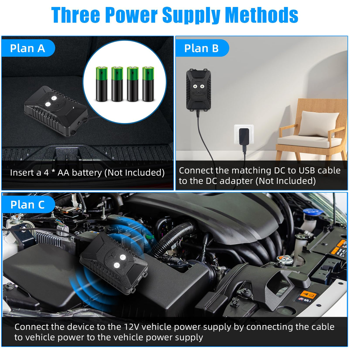 Jahy2Tech Weather-resistant deterrent mounted under hood protects spaces