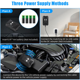 Jahy2Tech Weather-resistant deterrent mounted under hood protects spaces
