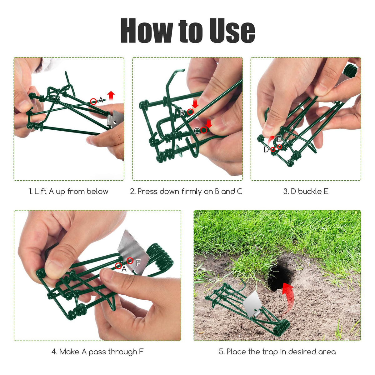 Jahy2Tech weatherproof traps resist rain and soil conditions.