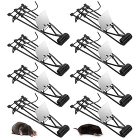 JahyElec 8-pack mole trap outdoors for yard protection and pest control