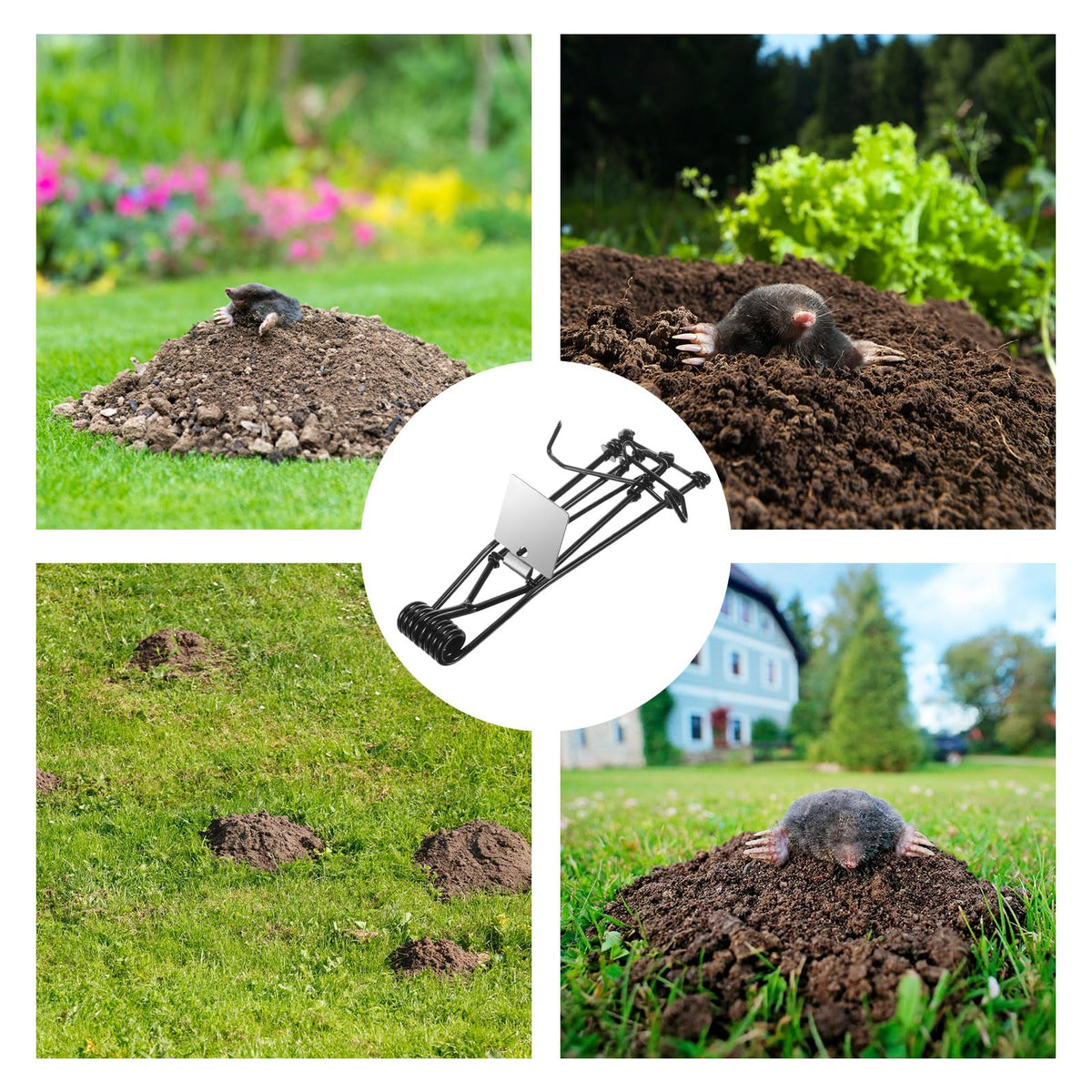 JahyElec outdoor mole control tools for farming, garden, and nursery use