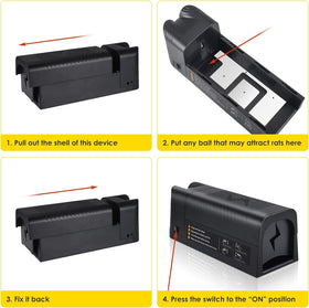 JahyElec 2026 rat trap power button enables recharge and reuse