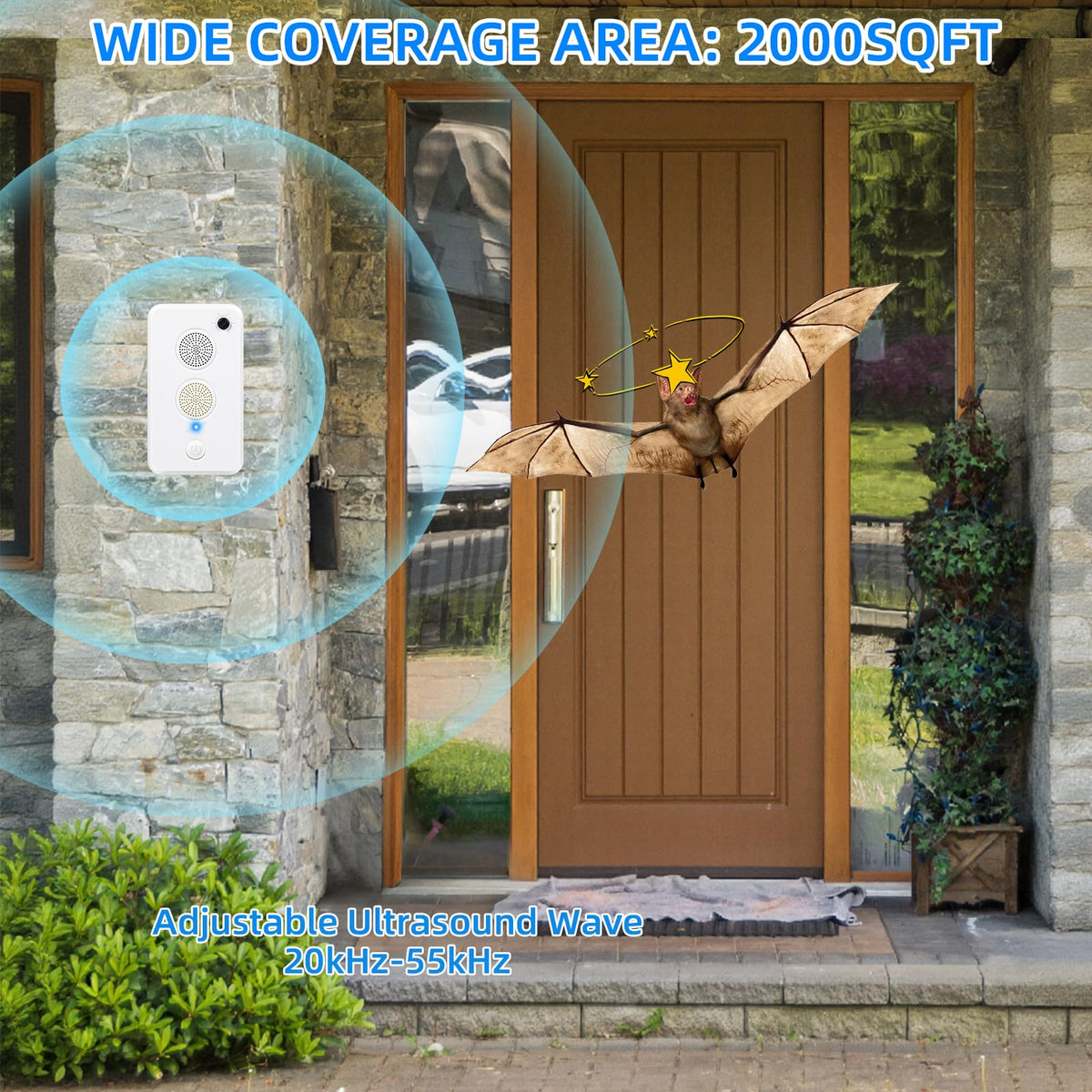 JahyElec bat repellent attic integration protects stored goods without noisy devices.