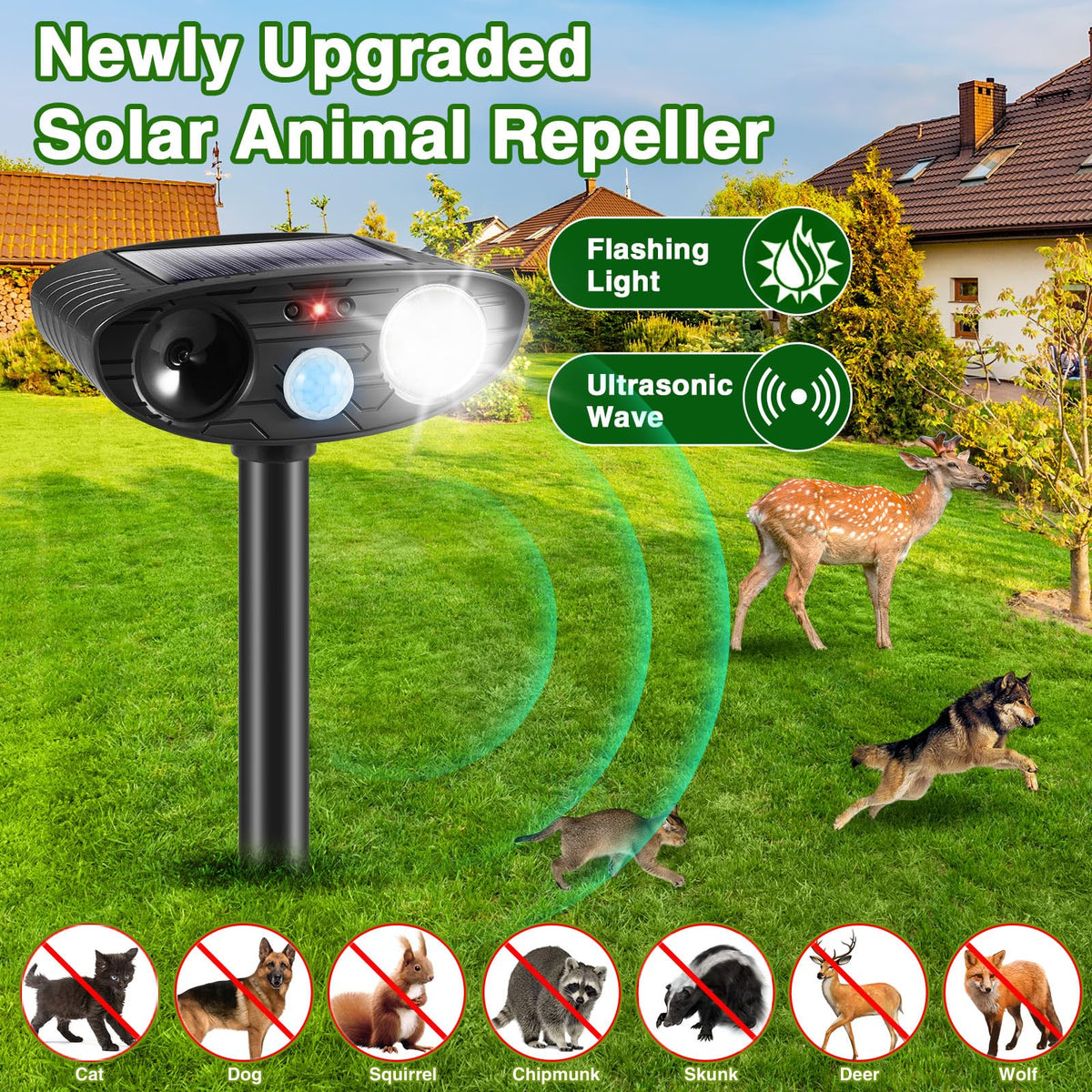 JahyElec IP65 weatherproof housing withstands rain and snow.
