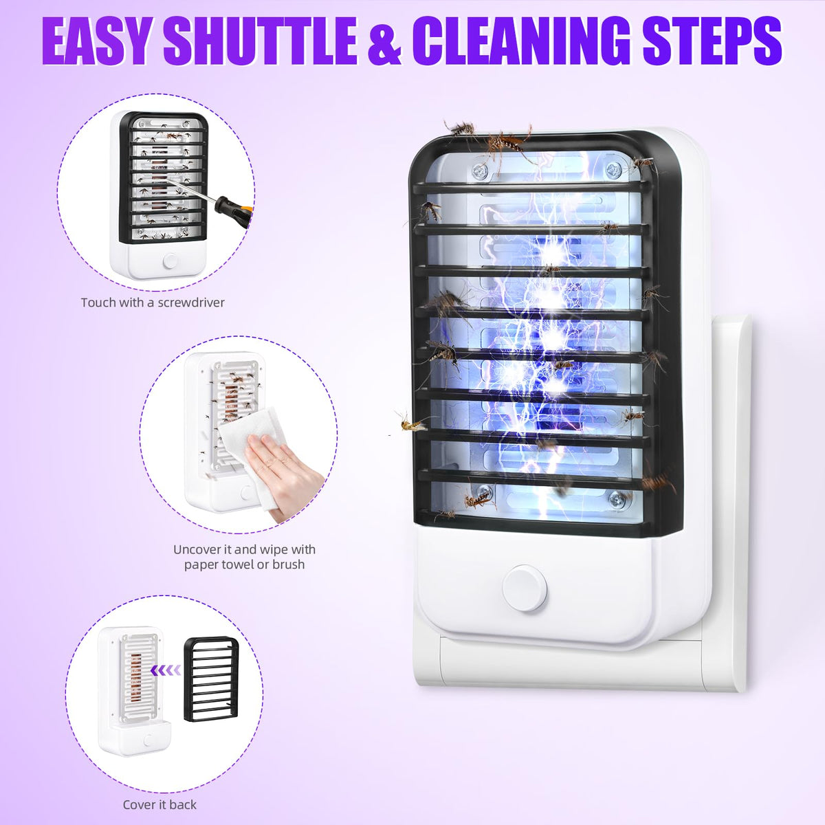 JahyElec living-room bug zapper blends with decor