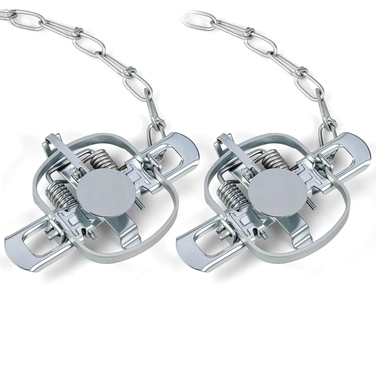 JahyElec mole trap with galvanized metal construction for outdoor use.