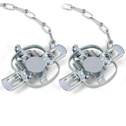 JahyElec mole trap with galvanized metal construction for outdoor use.