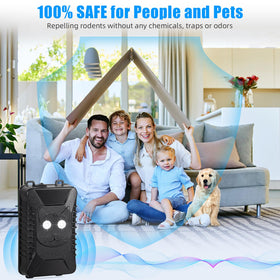 JahyElec versatile power options include car DC, USB, or AA batteries.