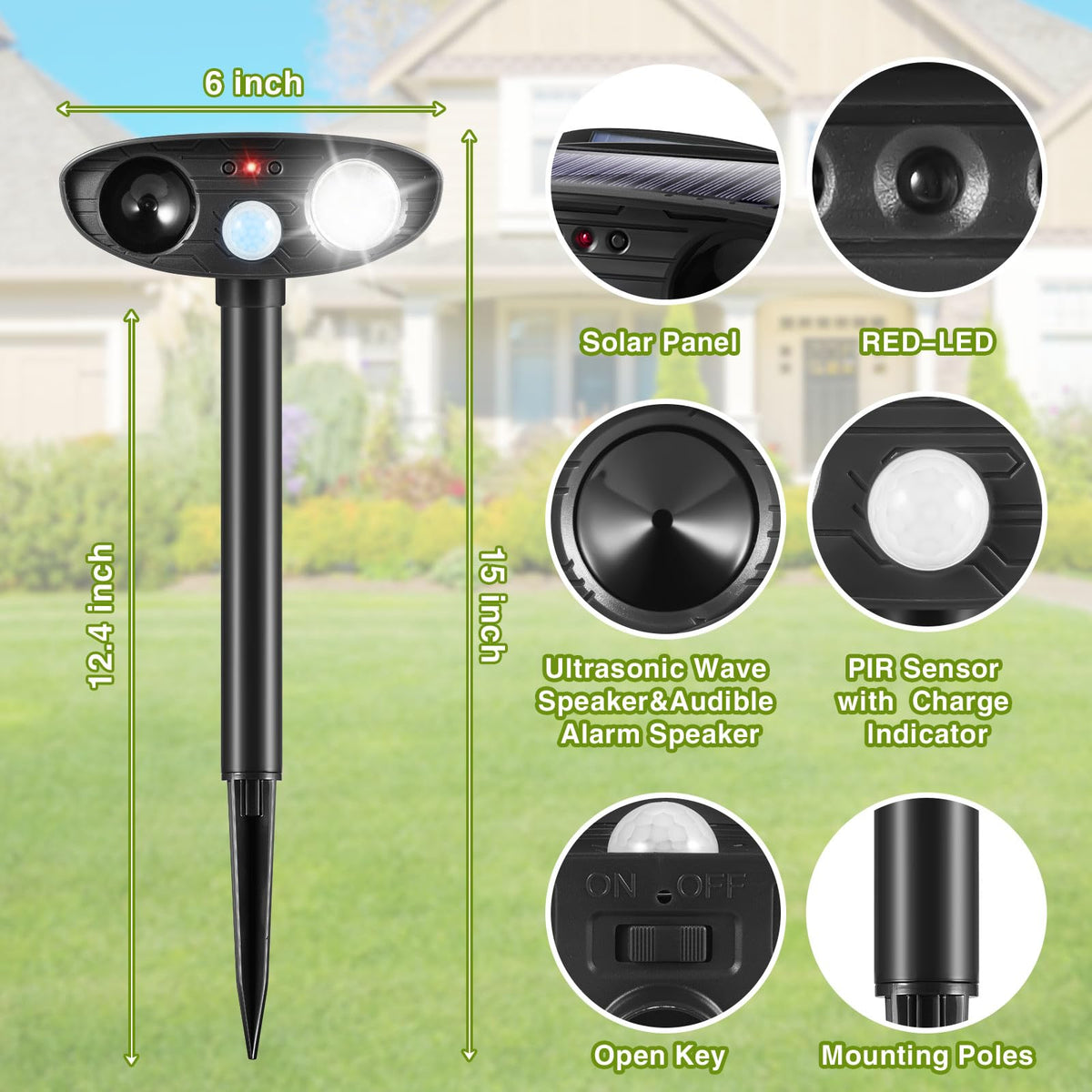 JahyElec Plug-and-Protect setup shows easy outdoor installation.