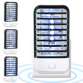 JahyElec plug-in bug zapper indoor 4-pack for comprehensive room coverage.