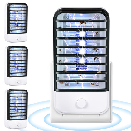 JahyElec plug-in bug zapper indoor 4-pack for comprehensive room coverage.