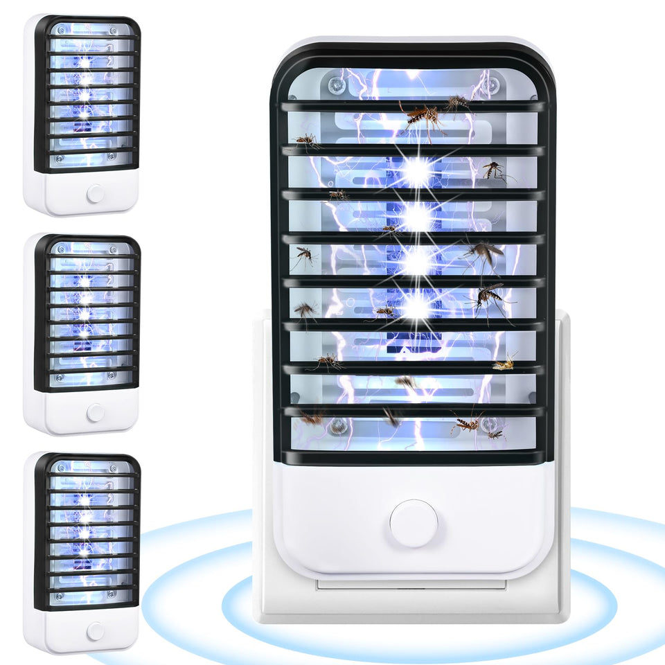 JahyElec plug-in bug zapper indoor 4-pack for comprehensive room coverage.
