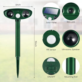 JahyElec yard-coverage field shows 30 ft range with 110-degree sensor.