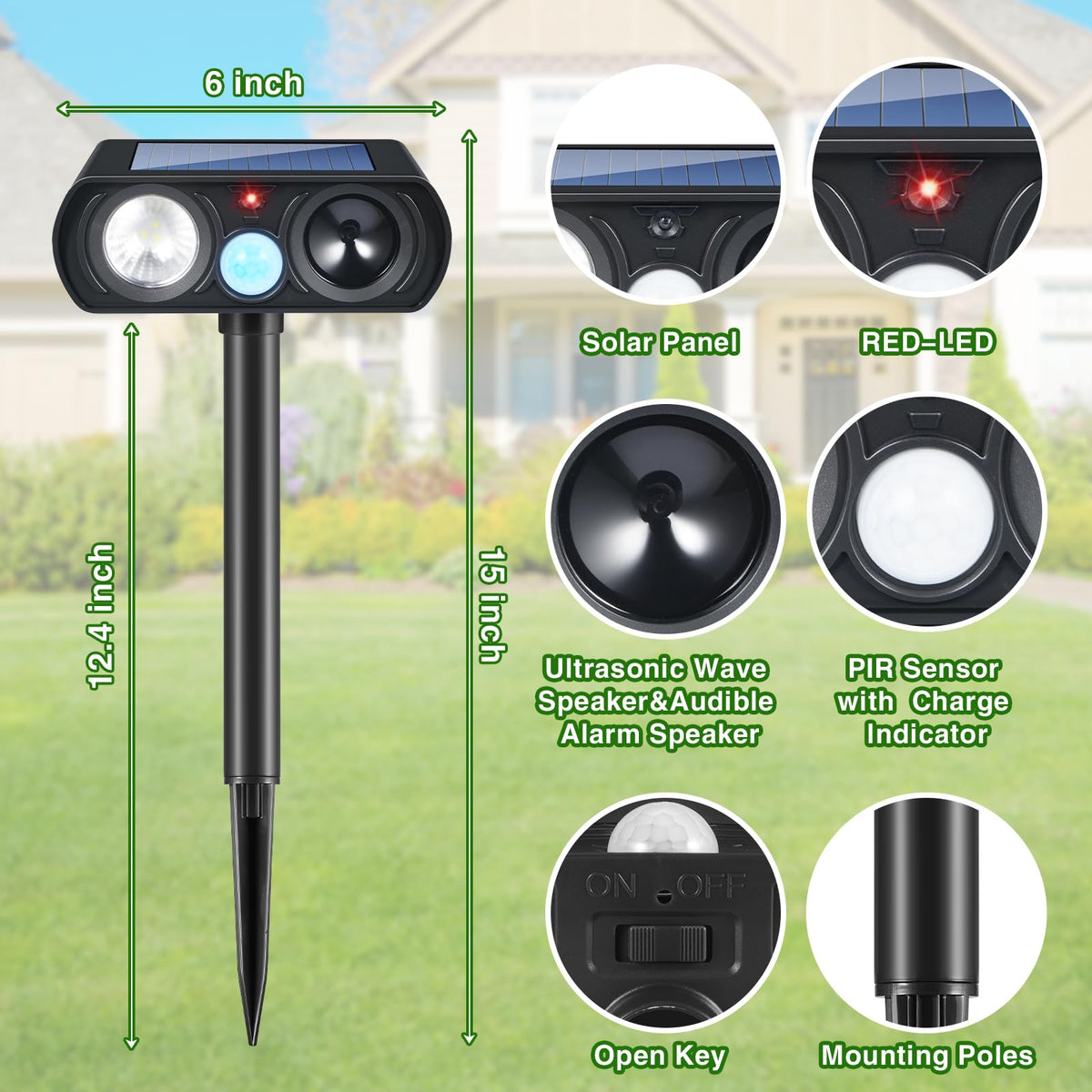 JahyElec stake and assembly kit for easy installation