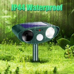 JahyElec strobe light emission for night deterrence and visibility