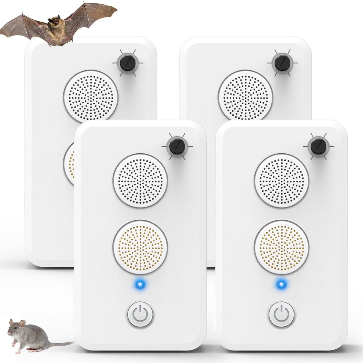 JahyElec Ultrasonic Bat Repeller safely deters bats in attic and outdoor spaces.