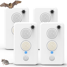 JahyElec Ultrasonic Bat Repeller safely deters bats in attic and outdoor spaces.