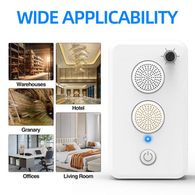 JahyElec ultrasonic system provides humane deterrence for attics, barns, and gardens.