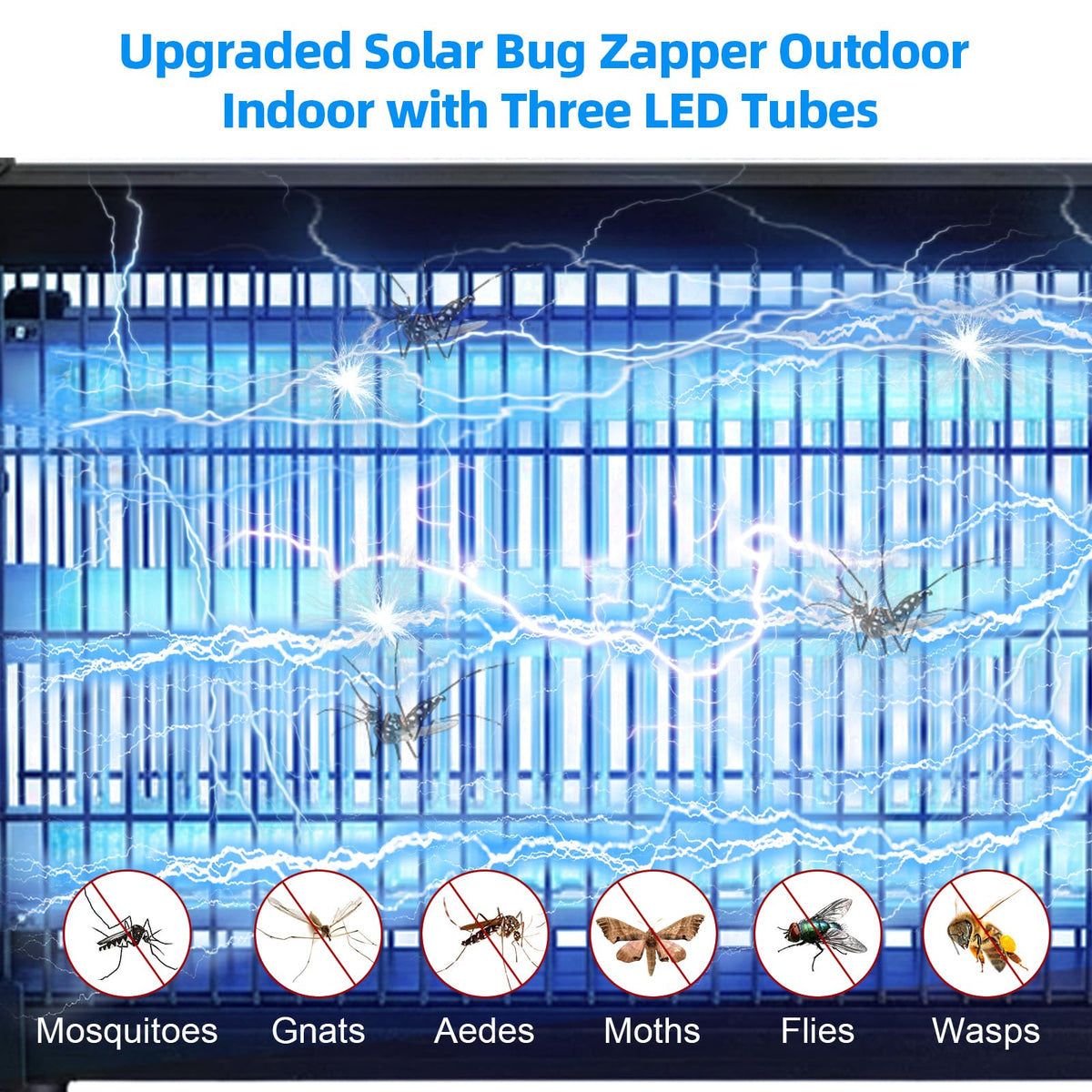 JahyElec 4500V grid delivers quick insect elimination outdoors