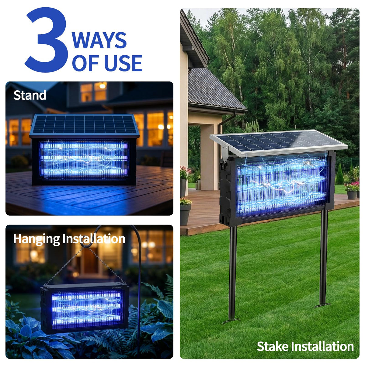 JahyElec auto mode turns on at dusk for convenient operation