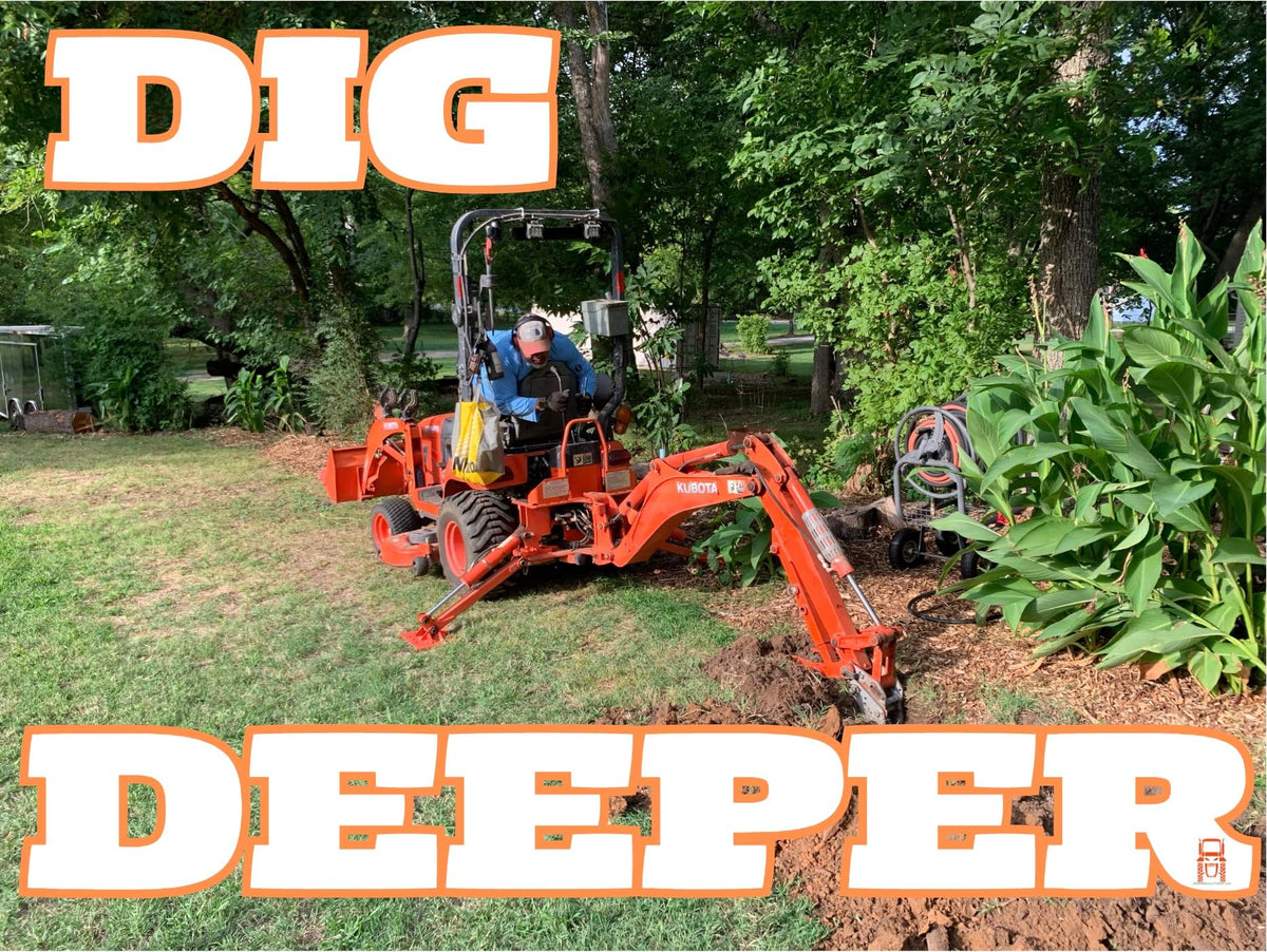 JailBreakYourTractor backhoe lift test shows boosted handling on tough jobs