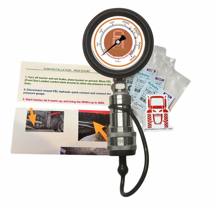 JailBreakYourTractor HST gauge kit assembly for Kubota, enabling precise power adjustments