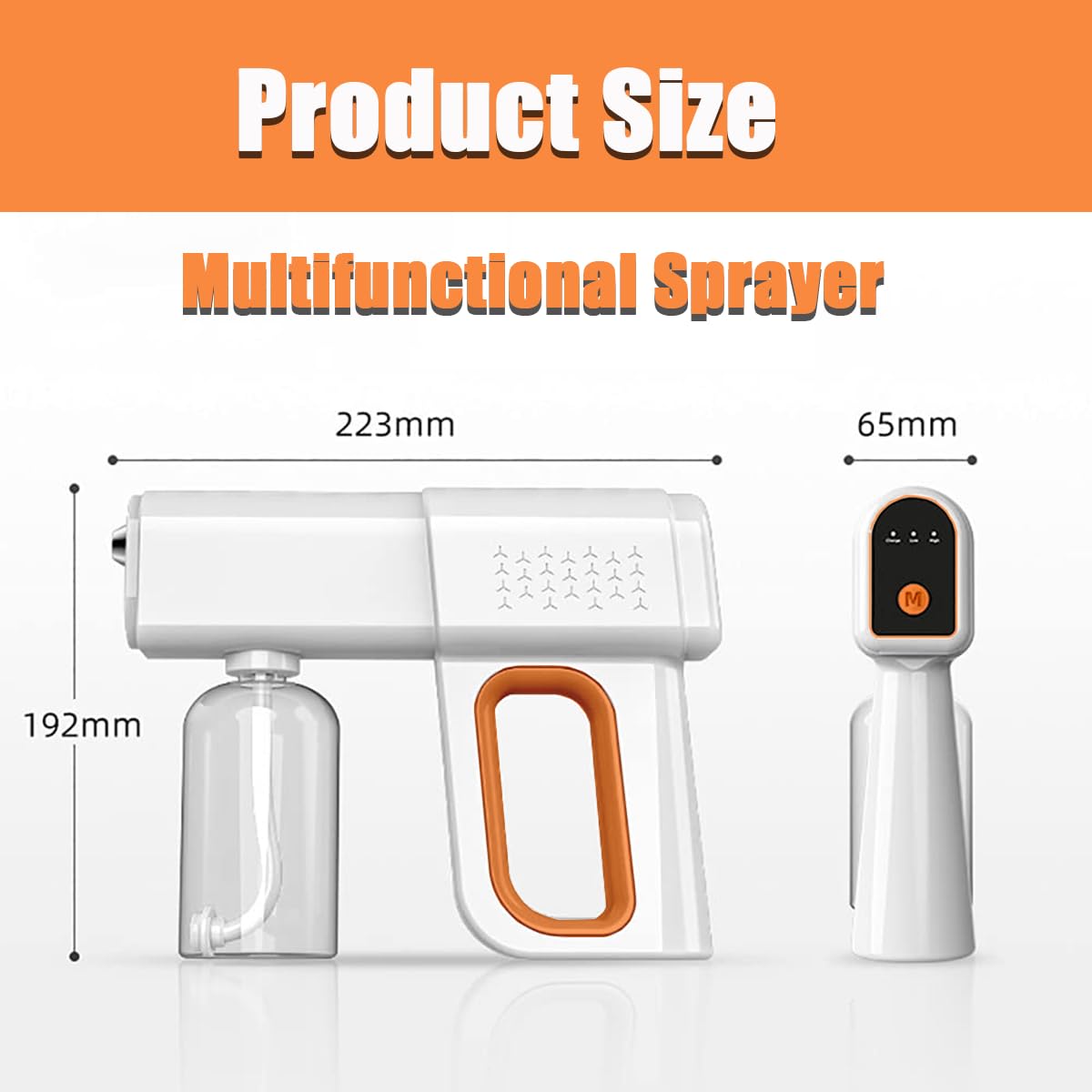 JAJEDS Atomizer Sprayer 380ml tank reduces refills for versatile use