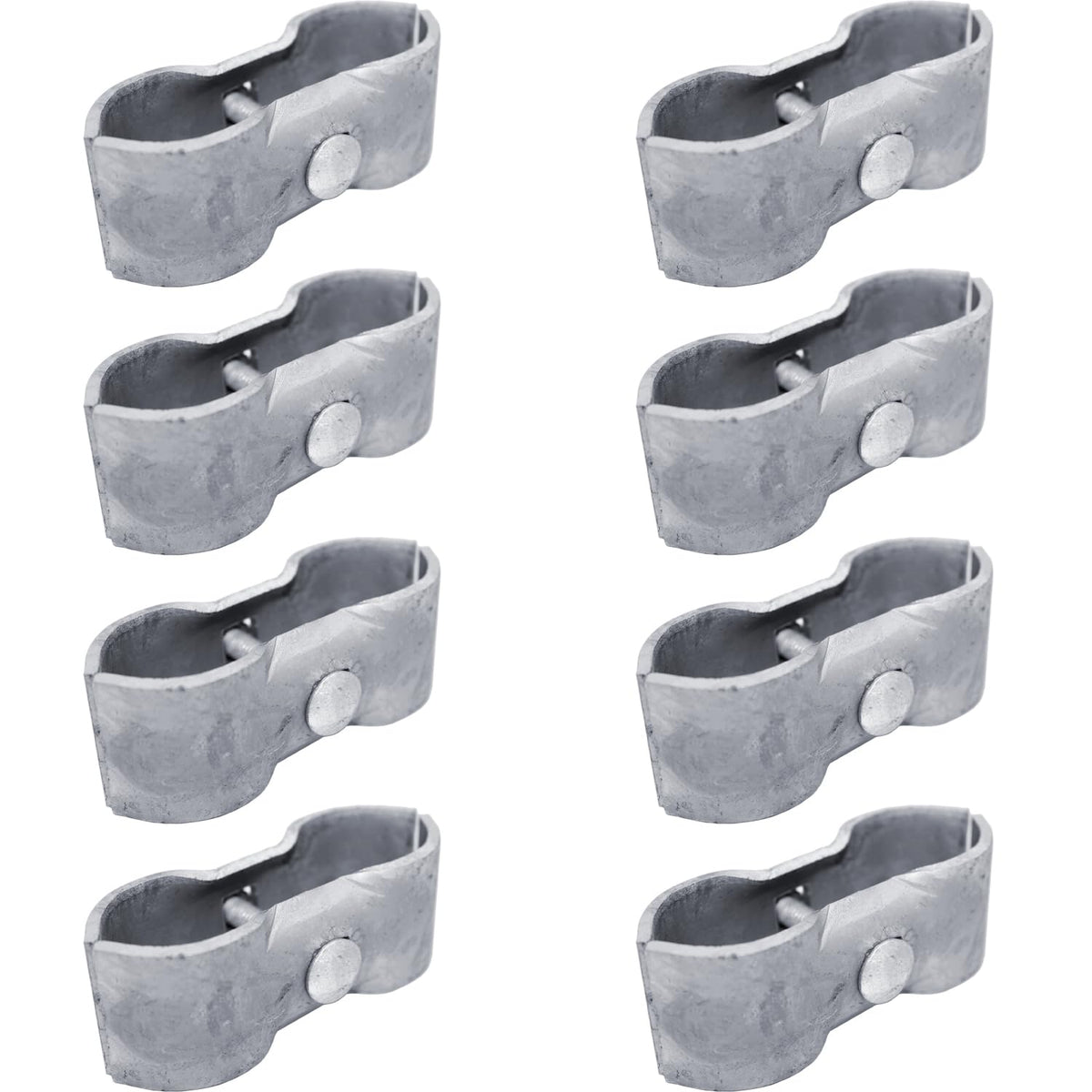 Jake Sales kennel clamps for 1-7/8-inch pipe provide secure, durable frame support.