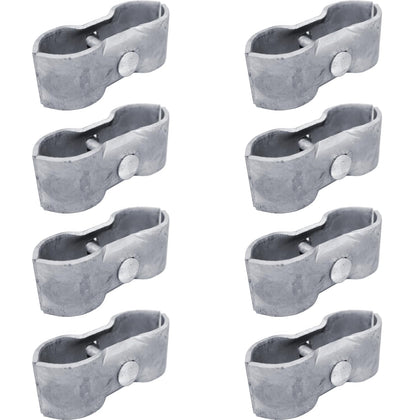 Jake Sales kennel clamps for 1-7/8-inch pipe provide secure, durable frame support.