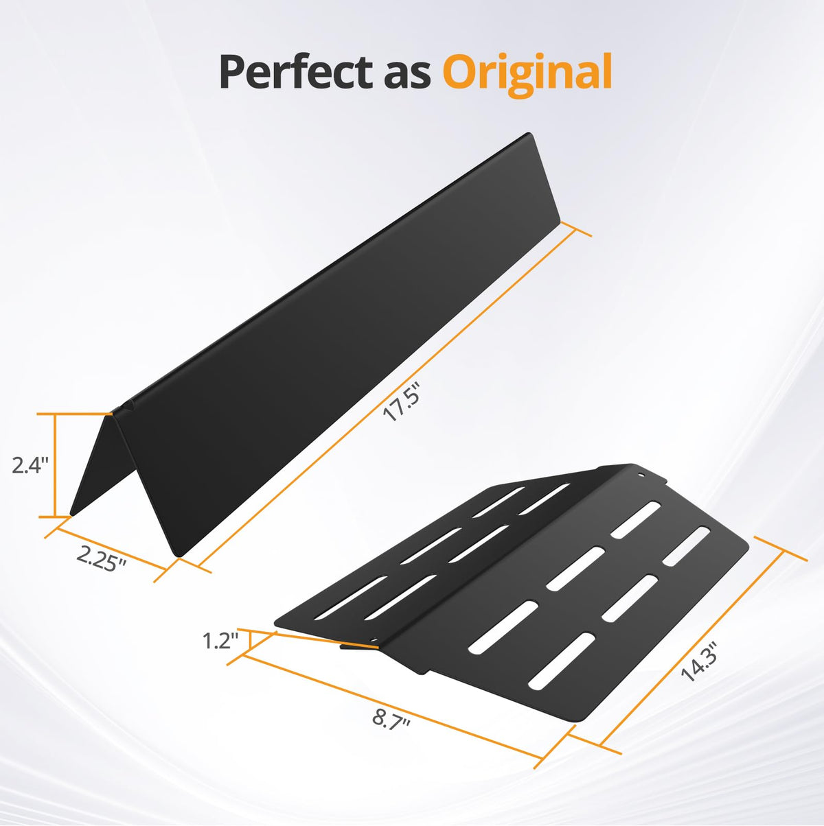 Jakivew heat deflectors for Genesis 300 reduce flare-ups and protect burners