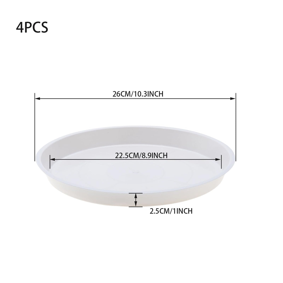 JAKOUE plant saucers with drainage direct excess water away from pot bases.