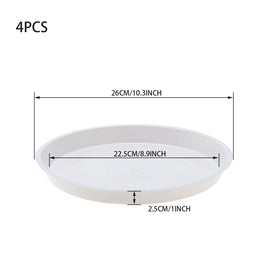 JAKOUE plant saucers with drainage direct excess water away from pot bases.