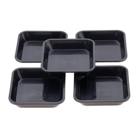 JAKOUE square plant saucer 4-inch under pot keeps surfaces dry and tidy.