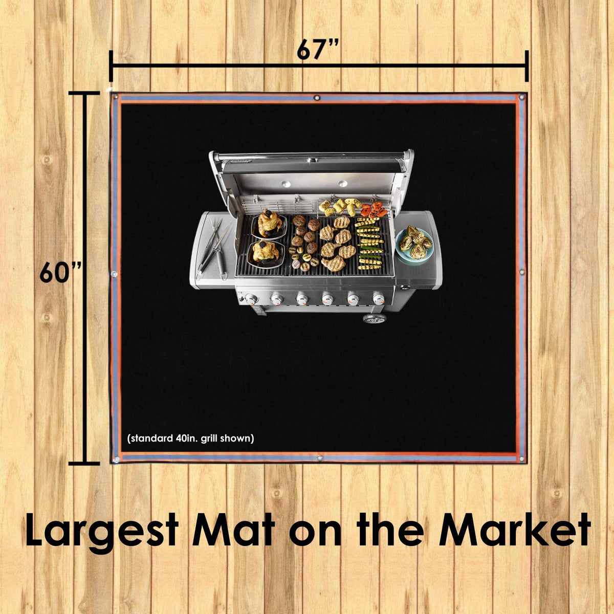 Jametown mat is camping-ready for tailgating and RV trips
