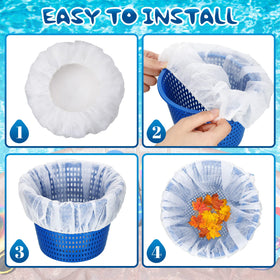 Janmercy 200pcs pool-skimmer-socks-pack offers bulk value for maintenance.