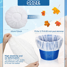 Janmercy pool-skimmer-sock basket-installation demonstrates quick, secure fit.