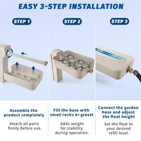 JANWISOL outdoor water filler for ponds and decorative features