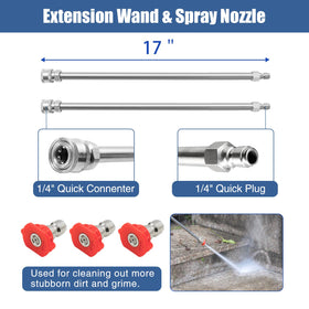 JANZ 20-inch surface cleaner nozzles and O-rings simplify maintenance.
