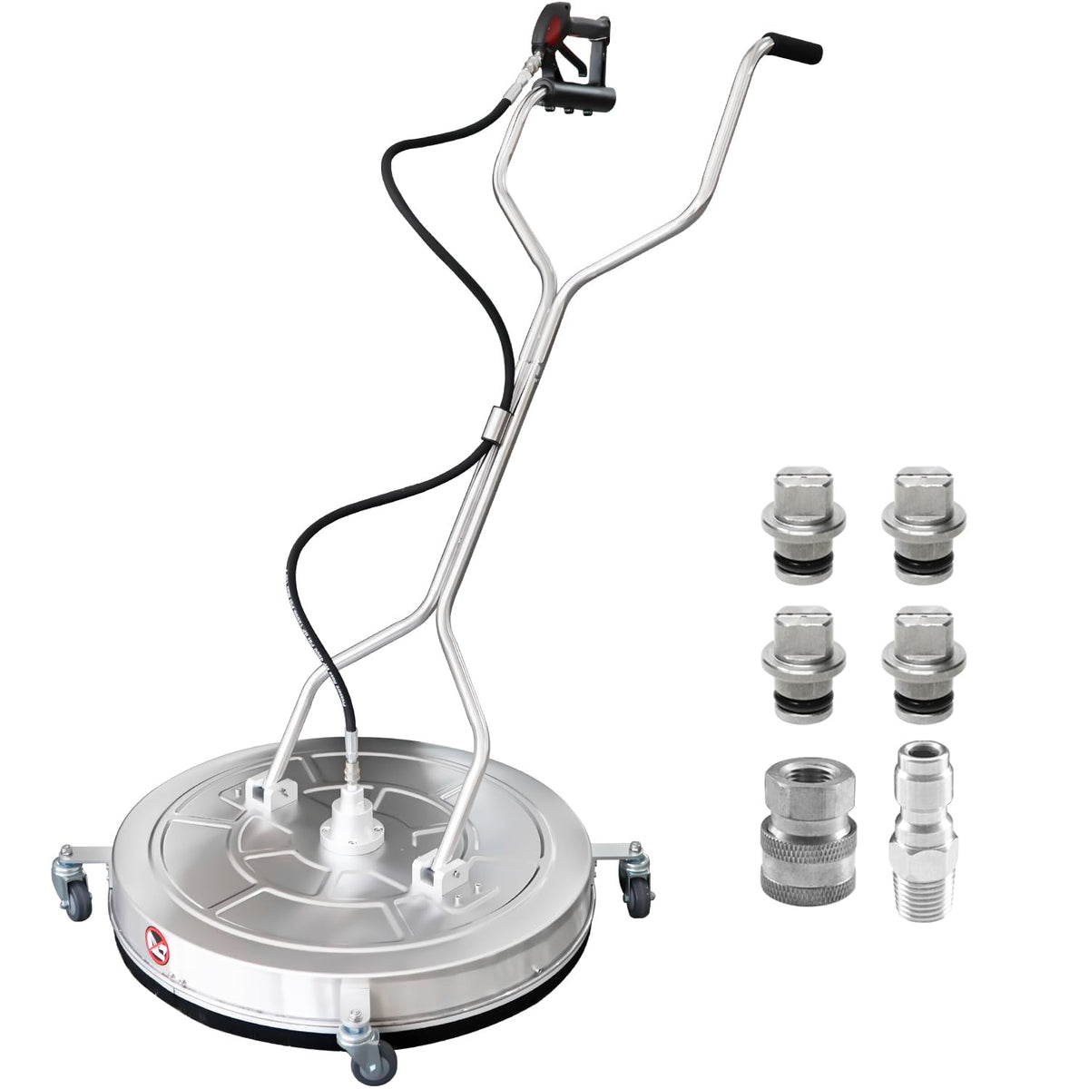 JANZ 30inch surface cleaner with four wheels for easy maneuvering on large surfaces