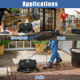 JANZ surface cleaner compatible with PSI range 2000–4000 for versatile use.