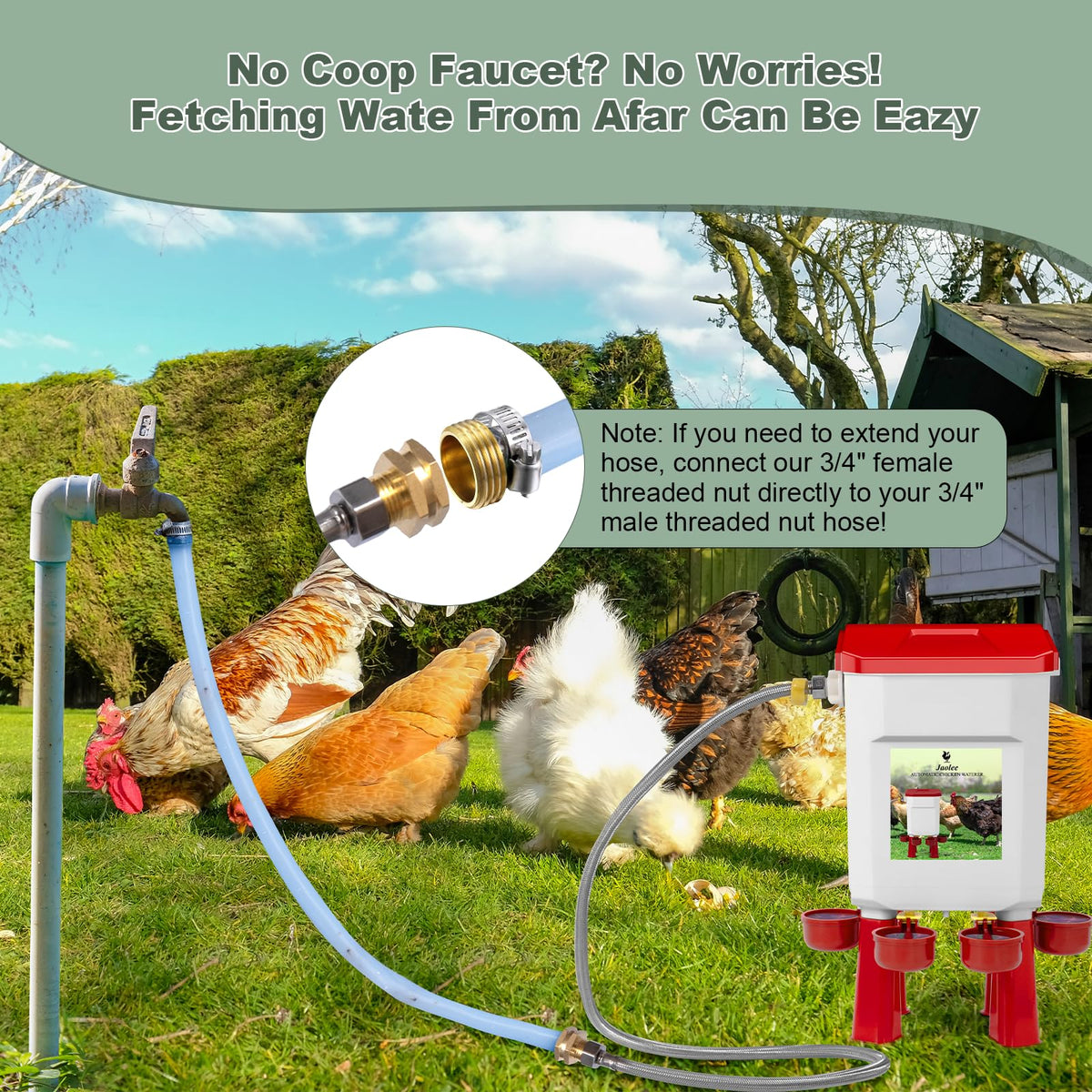 Jaolee weather-resistant PP material ensures year-round durability.