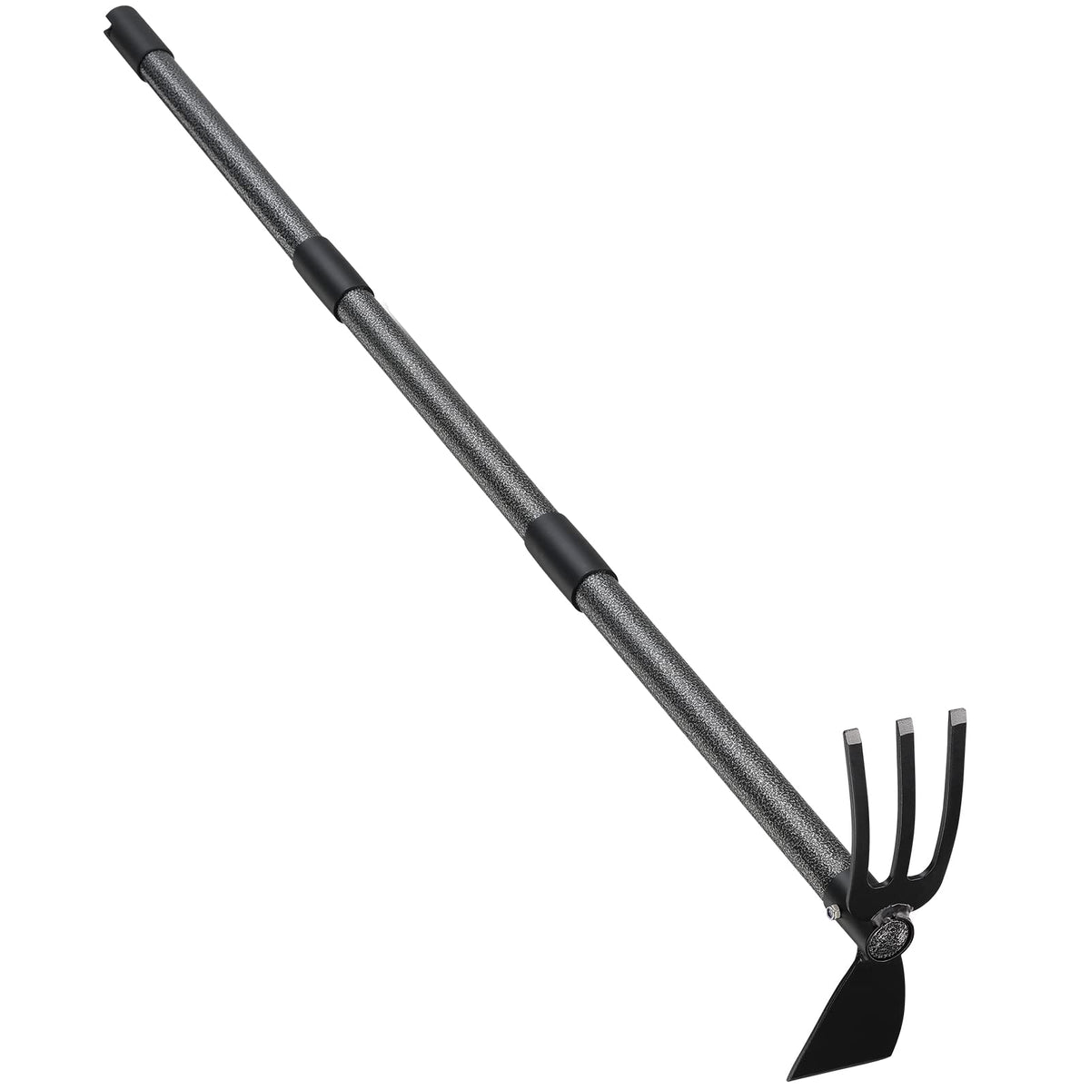 JAOTREL 45-inch garden hoe with long handle for comfortable, back-friendly weeding.