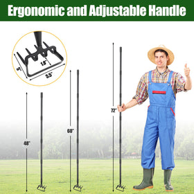 JAOTREL adjustable-length 37 to 72 inches adapts to height for comfortable weed control.