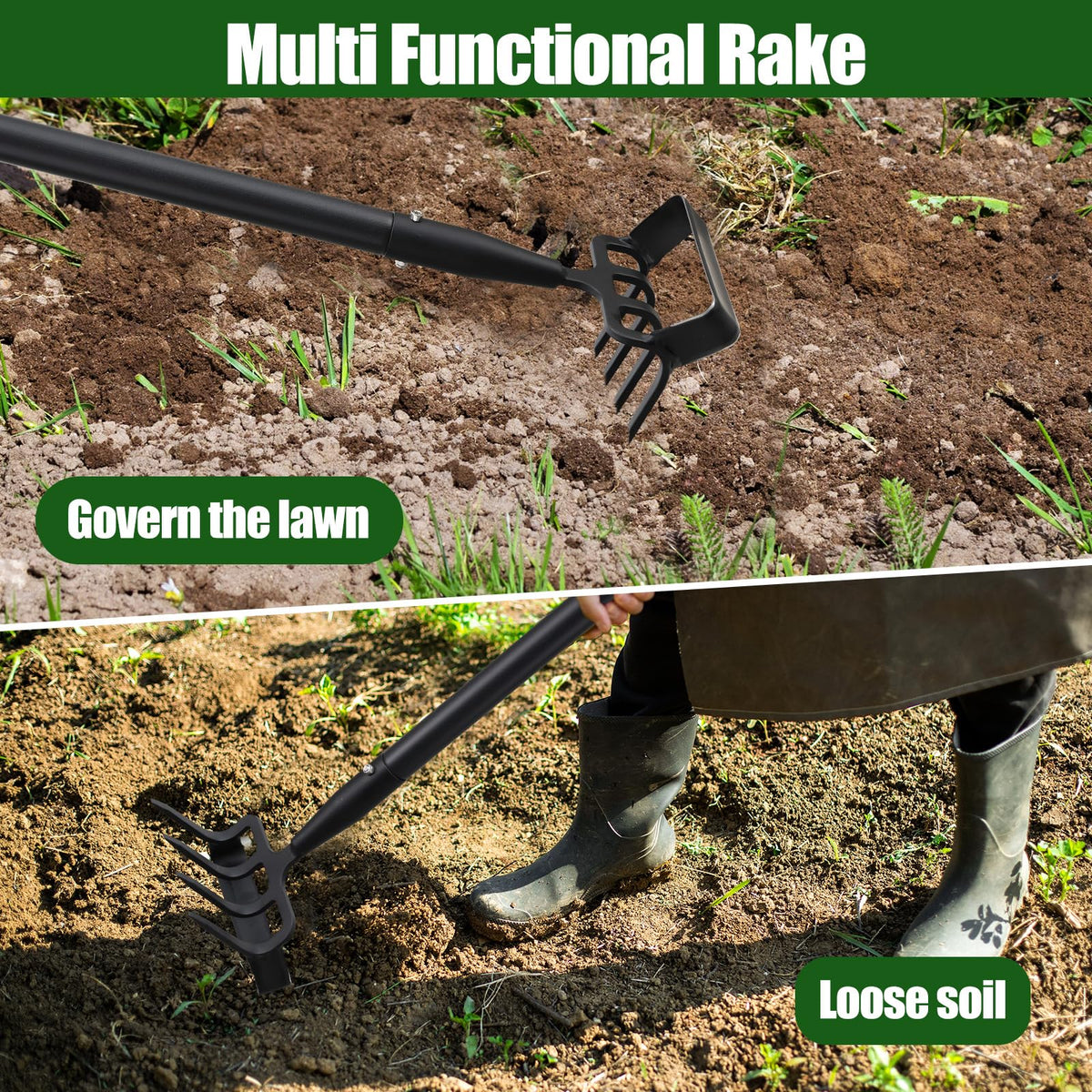 JAOTREL ergonomic-grip handle reduces back and wrist strain during long sessions.