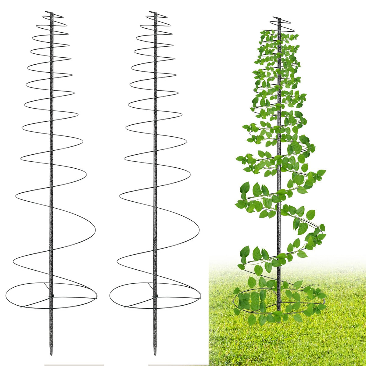 JAOTREL outdoor metal trellis 45inch offers sturdy support for tall climbing plants