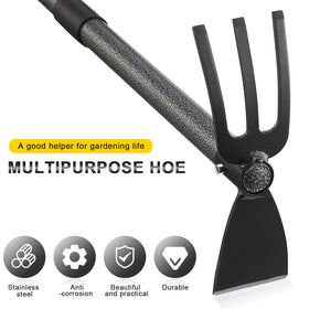 JAOTREL durable steel handle offers steady balance during gardening tasks.