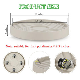 JAOXISOU plant caddy supports up to 165 lb for heavy pots