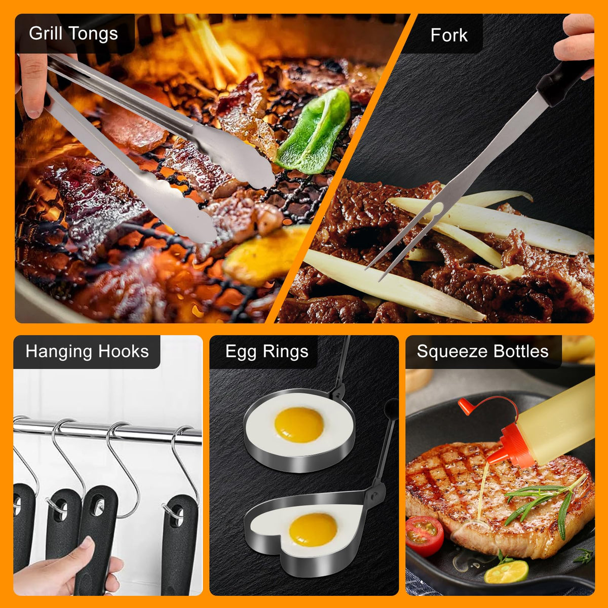 Jardeasy long griddle spatula handles high-heat grilling with control
