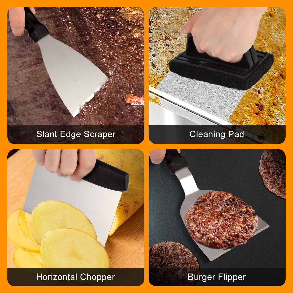 Jardeasy sauce brush and egg rings for even sauce application
