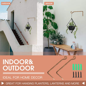 Jardim lantern-hanger hook for ambient outdoor lighting and decor